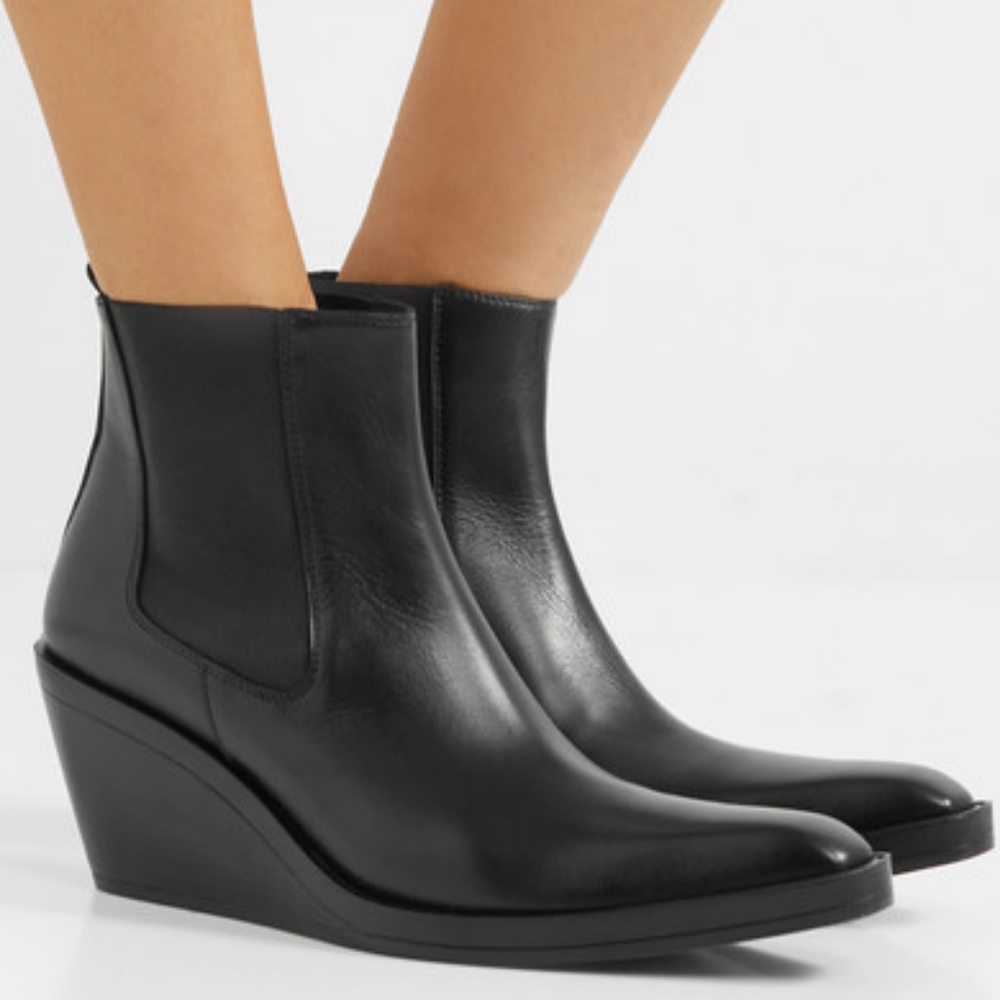 Black ankle boots